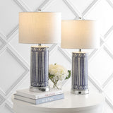 Beseck 27" Ceramic/Iron Contemporary USB Charging LED Table Lamp Set 2