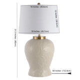 Iglack 31.5" Ceramic/Metal Bohemian Cottage LED Table Lamp