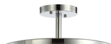 Maurier 2-Light 15" Iron/Glass Modern LED Flush Mount