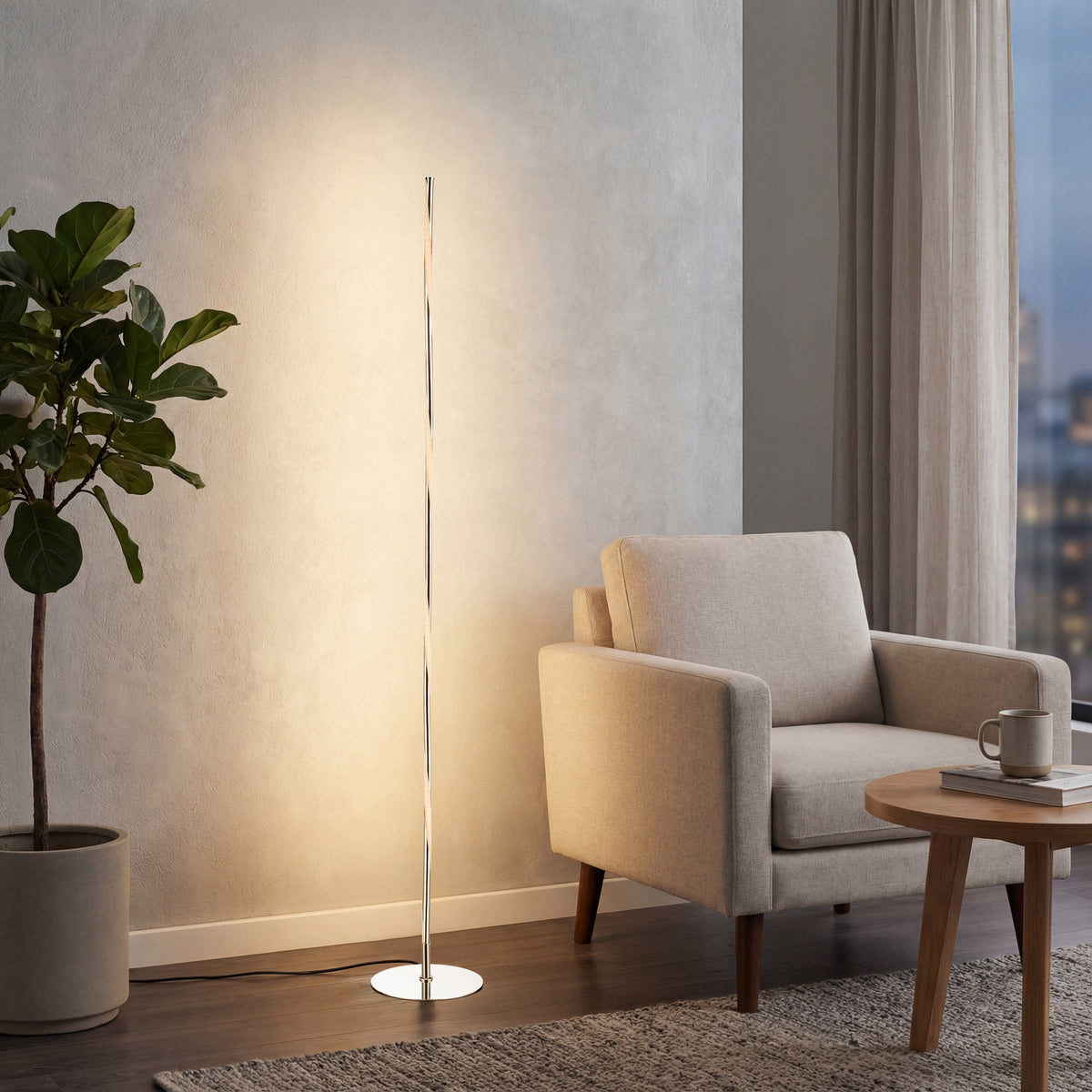 Rhone 63.75" LED Integrated Floor Lamp