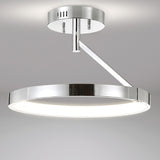 Urki 17.5" Dimmable Integrated LED Metal Semi-Flush Mount