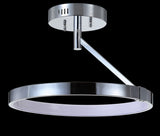 Urki 17.5" Dimmable Integrated LED Metal Semi-Flush Mount
