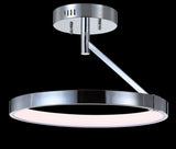 Urki 17.5" Dimmable Integrated LED Metal Semi-Flush Mount
