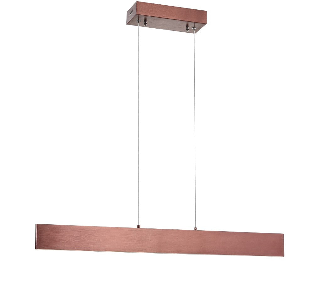 Alder Dimmable Adjustable Integrated LED Metal Linear Pendant