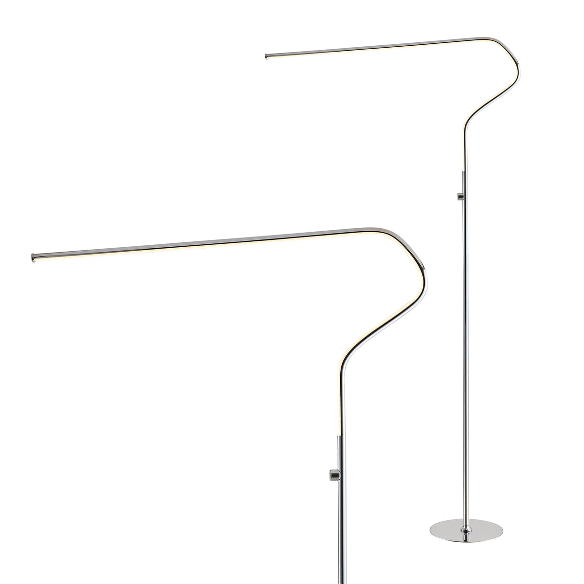 Ash 65.25" Integrated LED Metal Floor Lamp