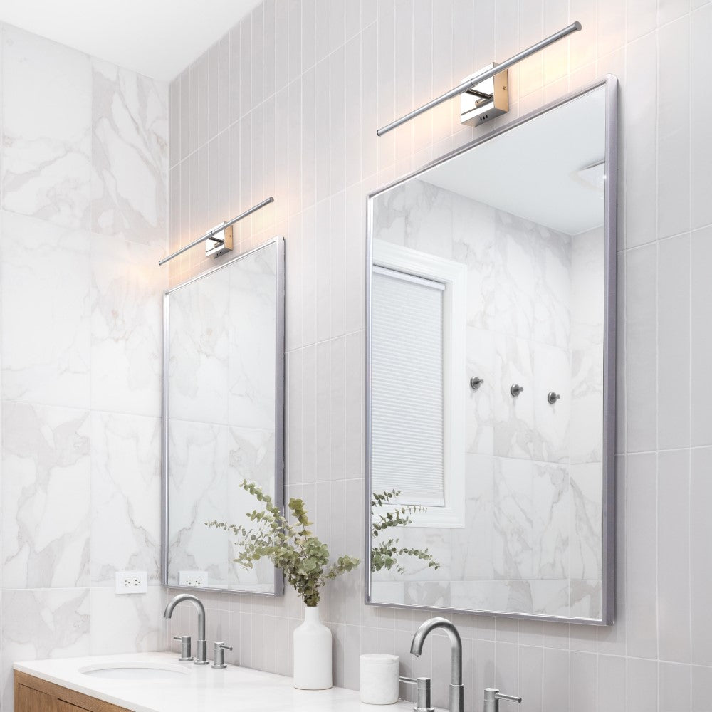 Dara 28" Dimmable Integrated LED Metal Wall Sconce