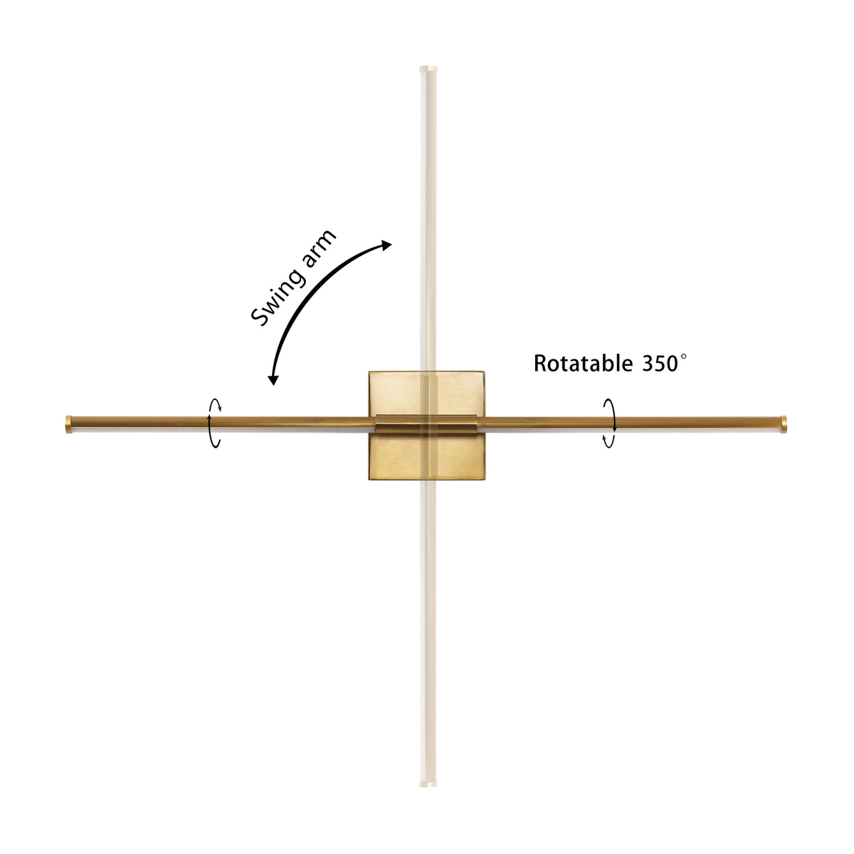 Dara 28" Dimmable Integrated LED Metal Wall Sconce