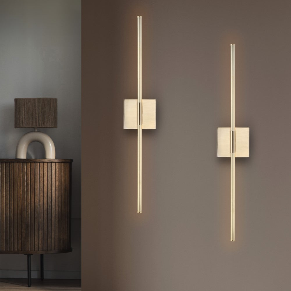 Dara 28" Dimmable Integrated LED Metal Wall Sconce
