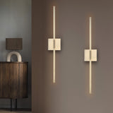 Dara 28" Dimmable Integrated LED Metal Wall Sconce