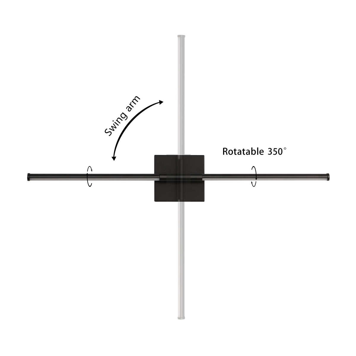 Dara 28" Dimmable Integrated LED Metal Wall Sconce