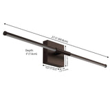 Dara 28" Dimmable Integrated LED Metal Wall Sconce