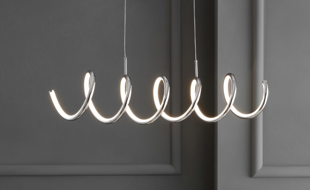 Dusky 31" Dimmable Adjustable Integrated LED Metal Linear Pendant