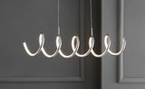 Dusky 31" Dimmable Adjustable Integrated LED Metal Linear Pendant