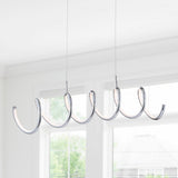 Dusky 31" Dimmable Adjustable Integrated LED Metal Linear Pendant