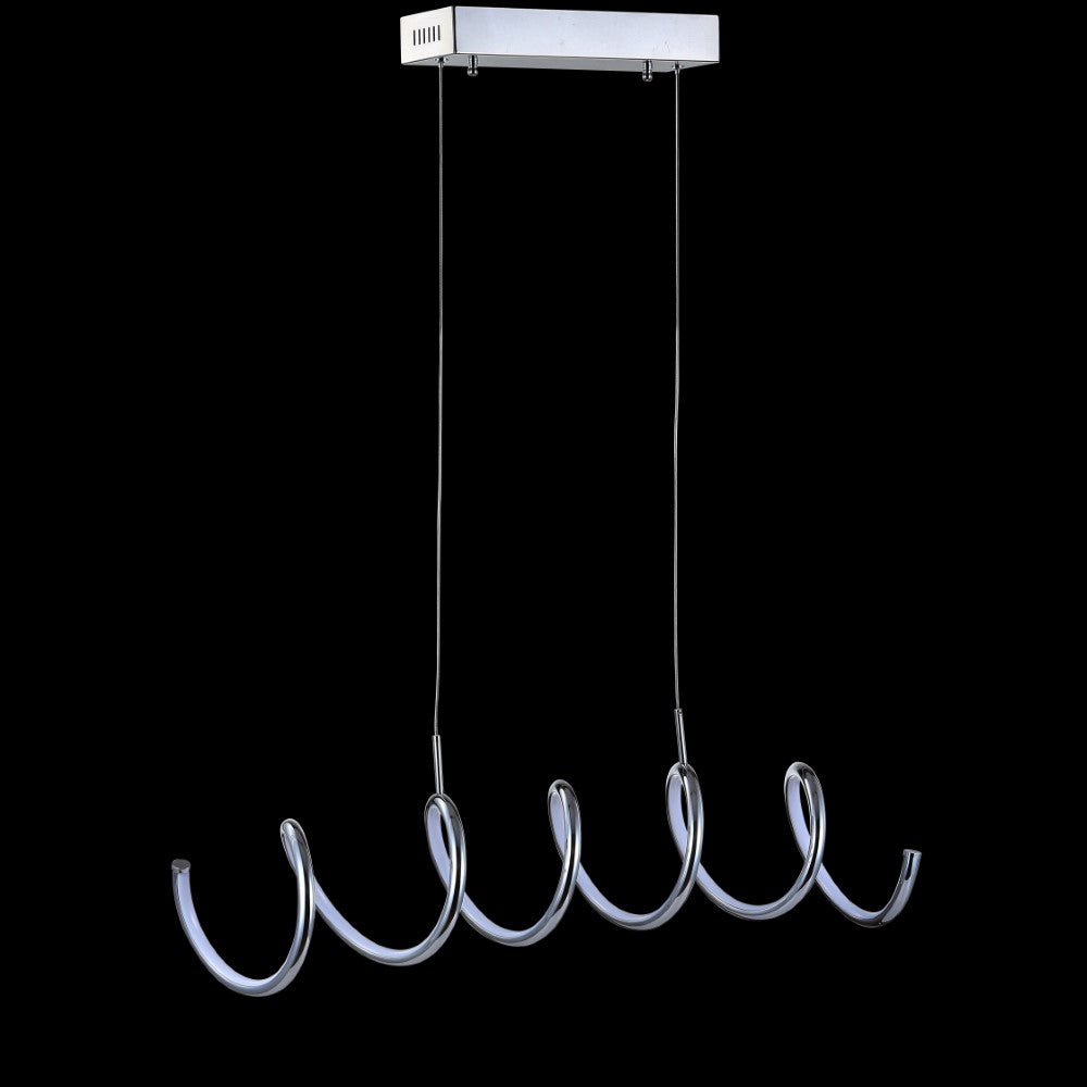 Dusky 31" Dimmable Adjustable Integrated LED Metal Linear Pendant