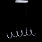 Dusky 31" Dimmable Adjustable Integrated LED Metal Linear Pendant