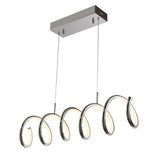 Dusky 31" Dimmable Adjustable Integrated LED Metal Linear Pendant
