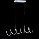 Dusky 31" Dimmable Adjustable Integrated LED Metal Linear Pendant