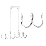 Dusky 31" Dimmable Adjustable Integrated LED Metal Linear Pendant