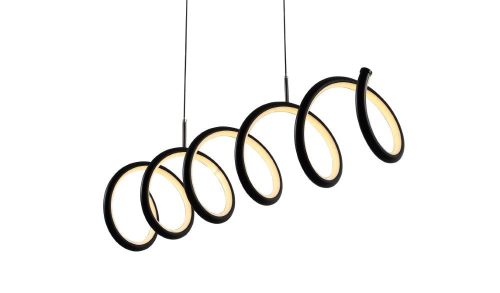 Dusky 31" Dimmable Adjustable Integrated LED Metal Linear Pendant