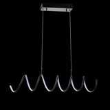 Dusky 31" Dimmable Adjustable Integrated LED Metal Linear Pendant