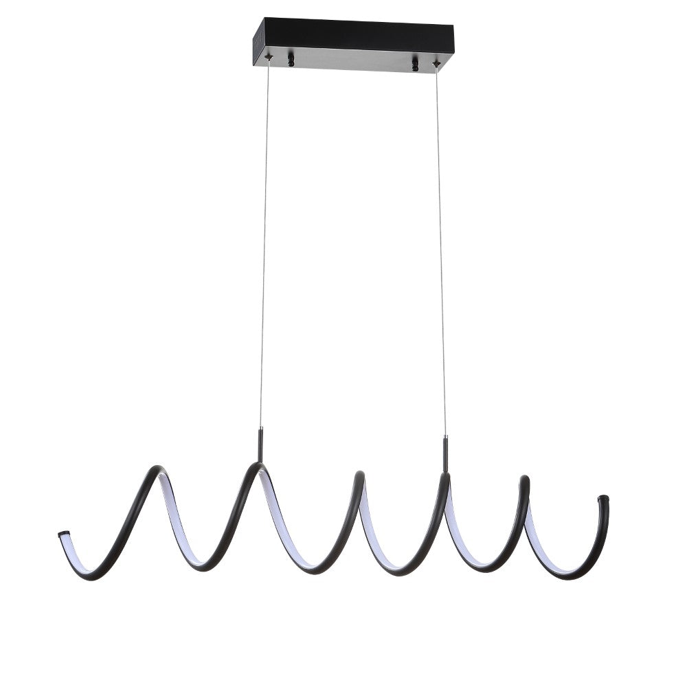Dusky 31" Dimmable Adjustable Integrated LED Metal Linear Pendant