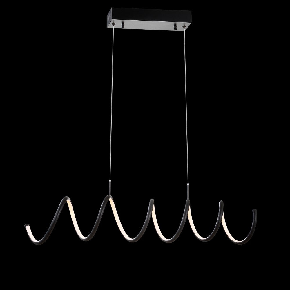 Dusky 31" Dimmable Adjustable Integrated LED Metal Linear Pendant