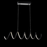 Dusky 31" Dimmable Adjustable Integrated LED Metal Linear Pendant