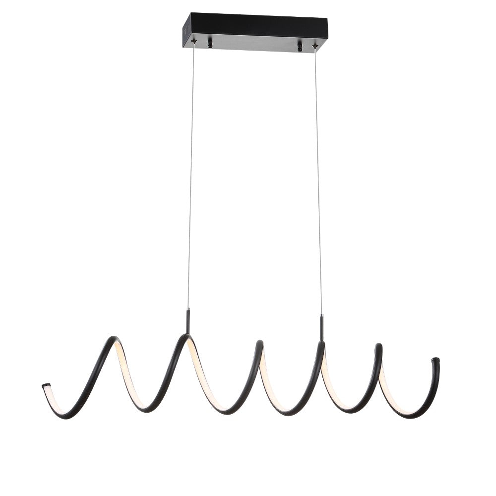 Dusky 31" Dimmable Adjustable Integrated LED Metal Linear Pendant