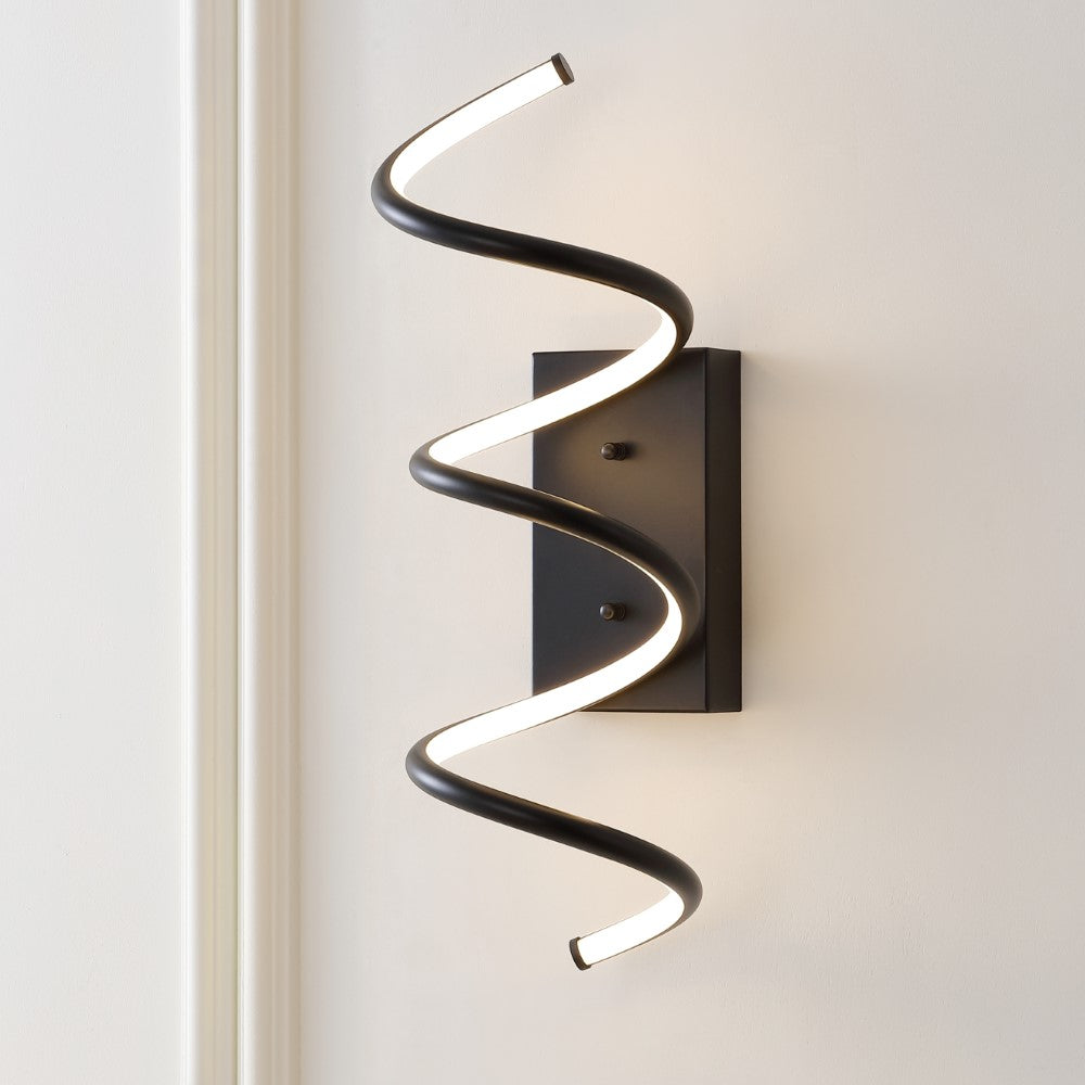 Corella 7" Modern Metal Integrated LED Vanity Light Sconce