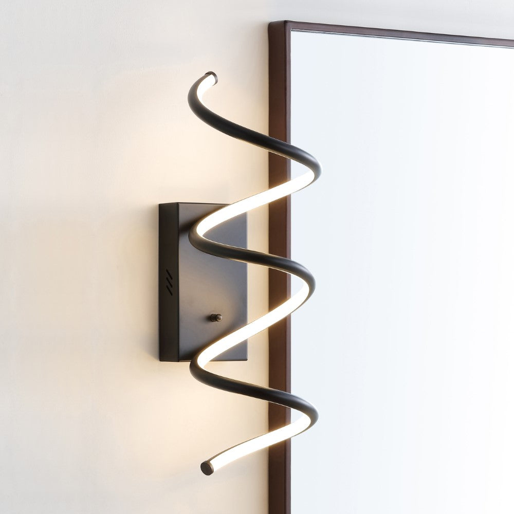 Corella 7" Modern Metal Integrated LED Vanity Light Sconce