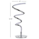 Lomka 19.75" Modern Dimmable Metal Integrated LED Table Lamp