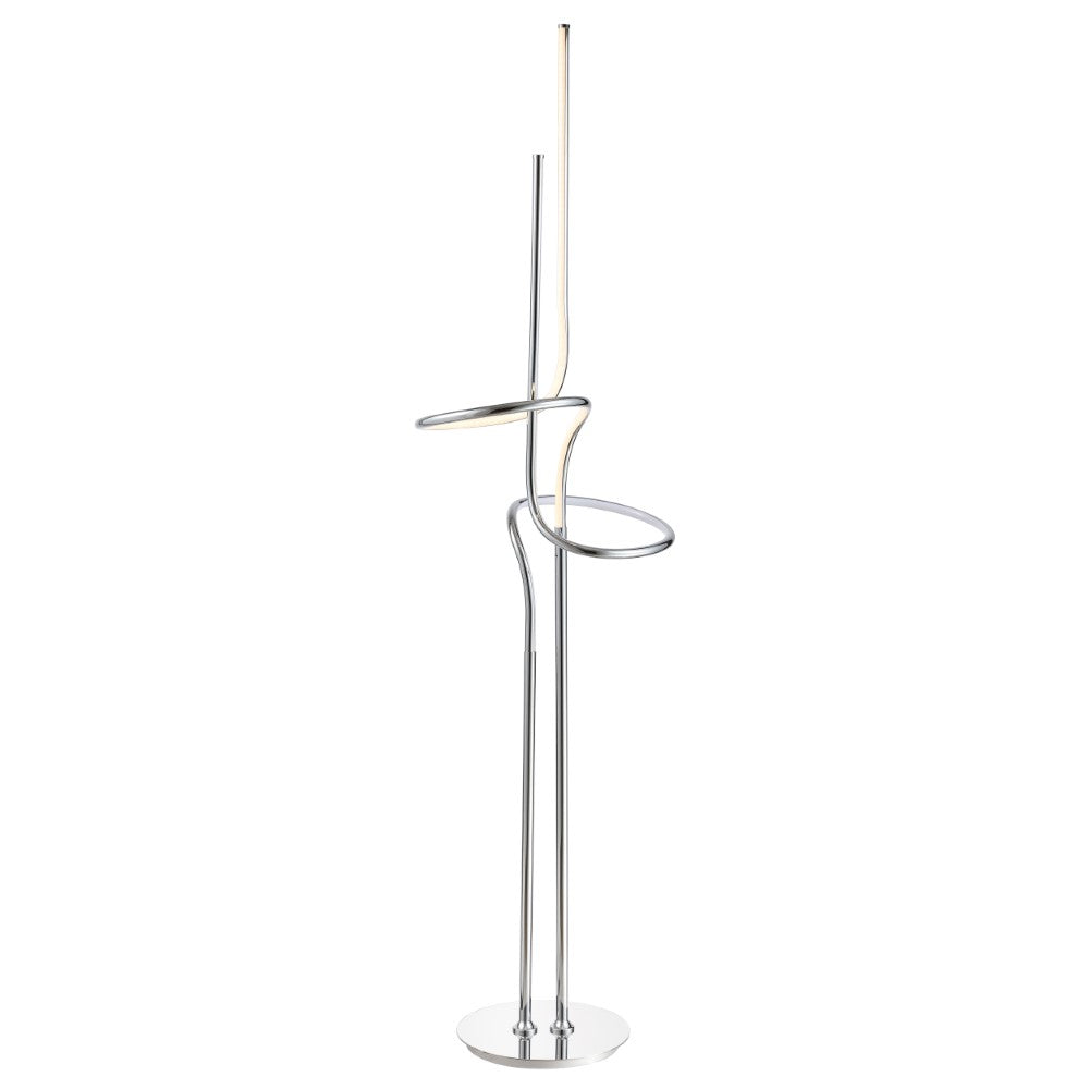Iory 64" Minimalist Dimmable Metal Integrated LED Floor Lamp