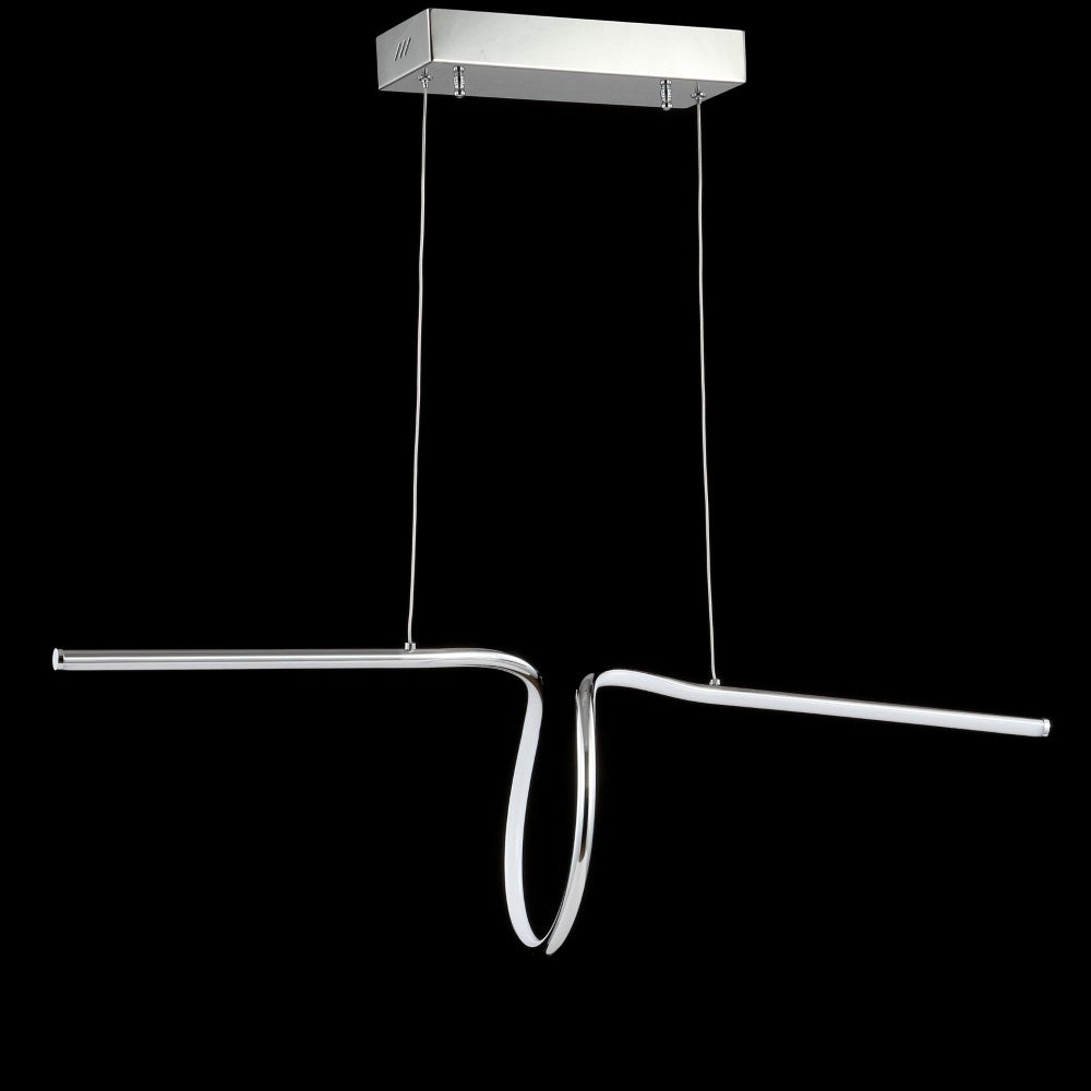 Dusky 34.5" Dimmable Adjustable Integrated LED Metal Linear Pendant