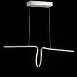 Dusky 34.5" Dimmable Adjustable Integrated LED Metal Linear Pendant