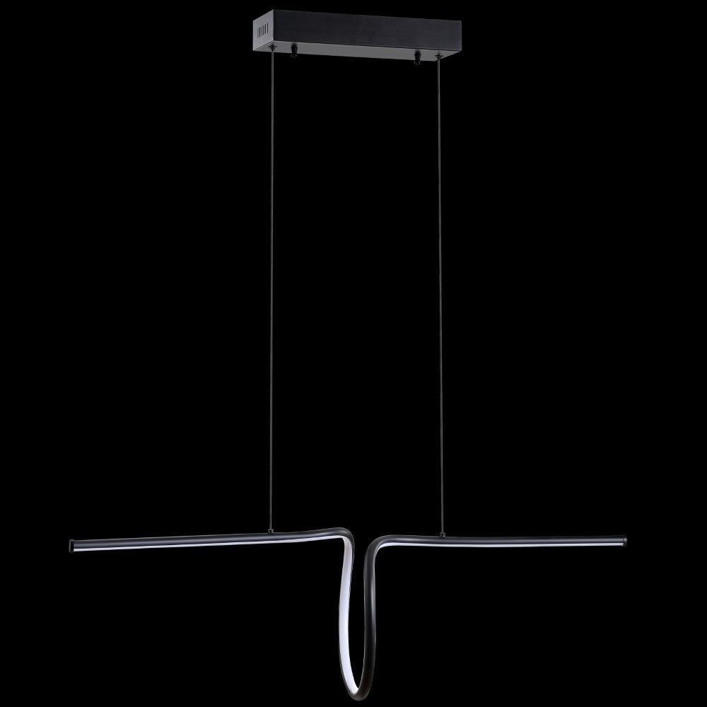 Dusky 34.5" Dimmable Adjustable Integrated LED Metal Linear Pendant