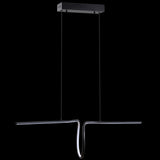 Dusky 34.5" Dimmable Adjustable Integrated LED Metal Linear Pendant