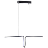 Dusky 34.5" Dimmable Adjustable Integrated LED Metal Linear Pendant