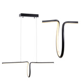 Dusky 34.5" Dimmable Adjustable Integrated LED Metal Linear Pendant