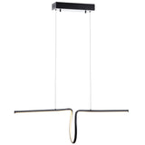 Dusky 34.5" Dimmable Adjustable Integrated LED Metal Linear Pendant