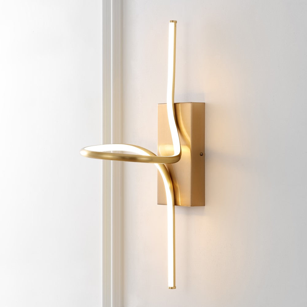Senegal 9" Minimalist Metal Integrated LED Vanity Light Sconce