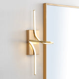 Senegal 9" Minimalist Metal Integrated LED Vanity Light Sconce
