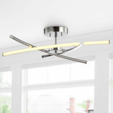 Palm 31.5" Modern Metal Integrated LED Pendant