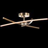 Palm 31.5" Modern Metal Integrated LED Pendant
