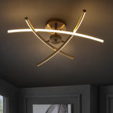 Palm 31.5" Modern Metal Integrated LED Pendant