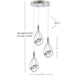 Gorey Adjustable Modern Integrated Cluster LED Metal Pendant