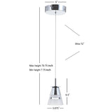 Cioran Adjustable Metal Integrated LED Pendant