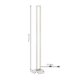 bright 59.5" Modern Minimalist Aluminum Integrated Tower LED Floor Lamp