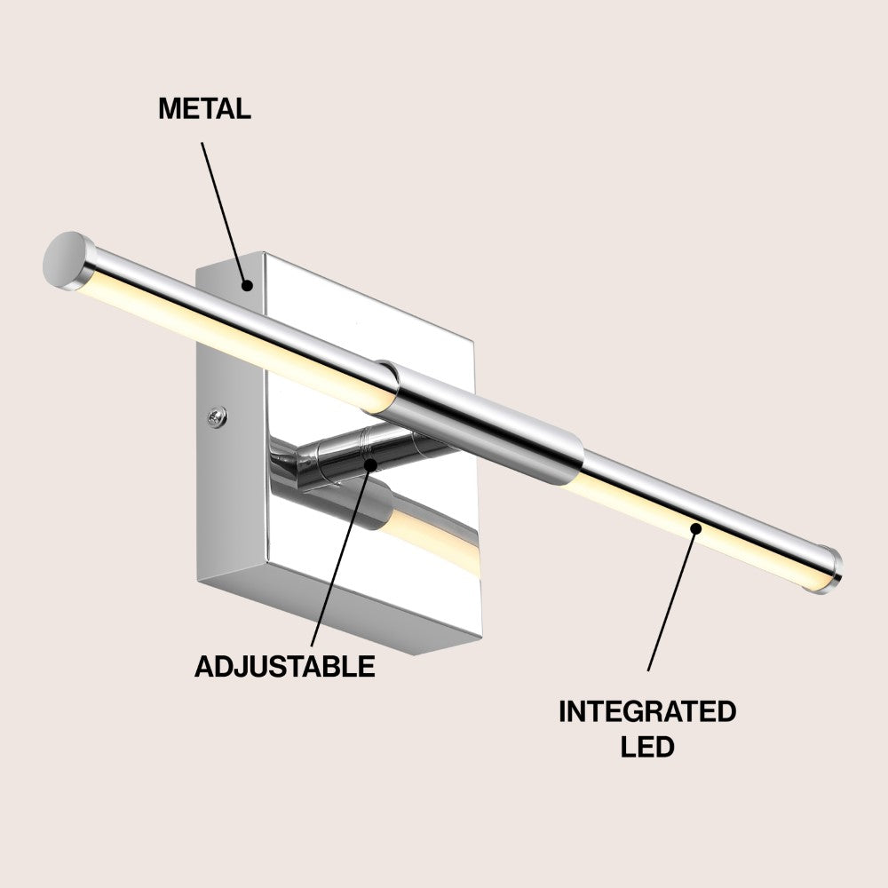 Euell Modern Minimalist Dimmable Integrated LED Metal Wall Sconce