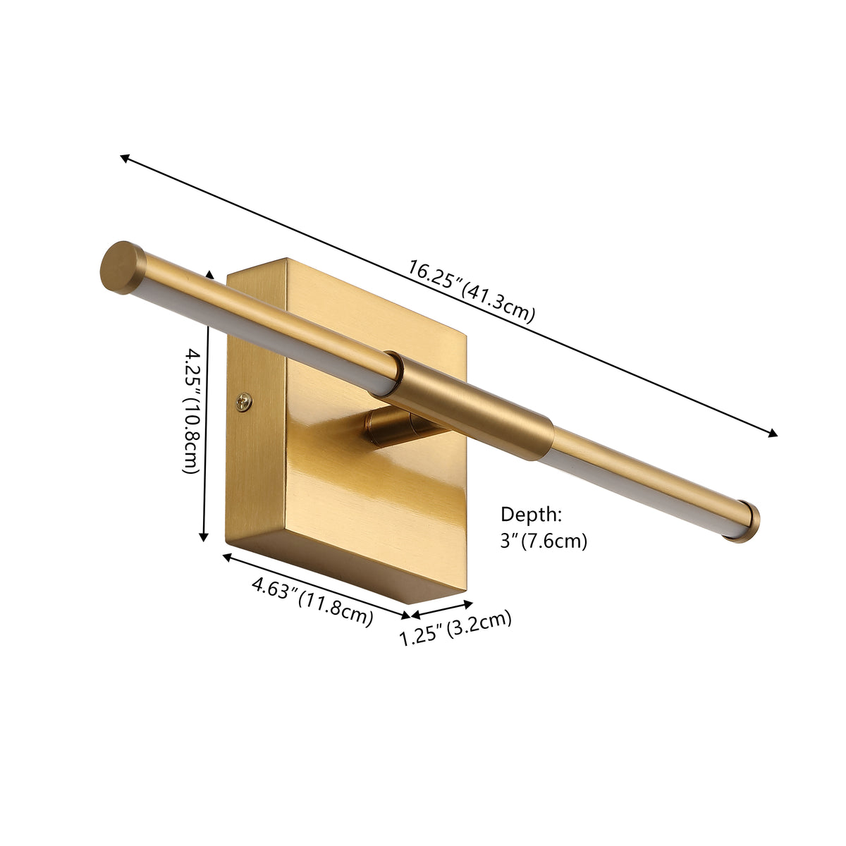 Euell Modern Minimalist Dimmable Integrated LED Metal Wall Sconce